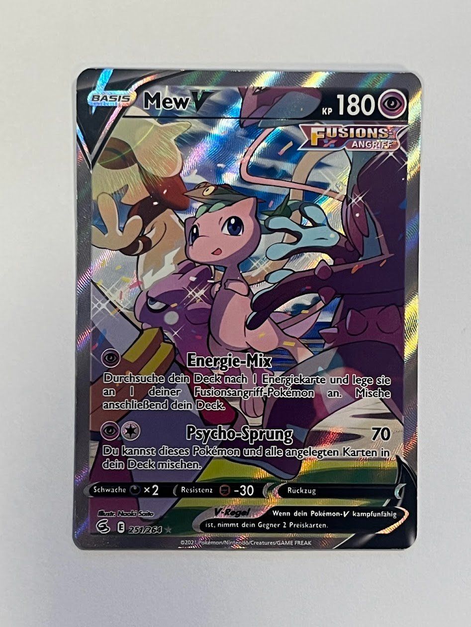 Pokémon Carte collezionabili: Pokemon -  Mew V Fusion Strike 252/264 SAR – Usato da schaan venduto da Schokoloco