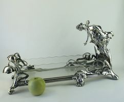 JUGENDSTIL VERSILBERTER TAFELAUFSATZ «FEE» WMF UM 1900-1906