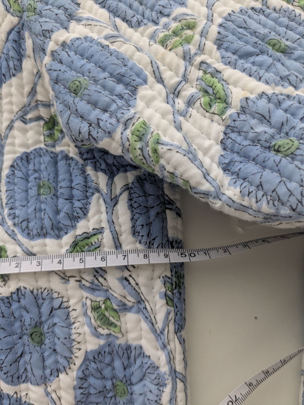 Giacche: Steppjacke Blumenmuster blau Grösse 36  – Usato da Rorschach venduto da olg_5qq2 1
