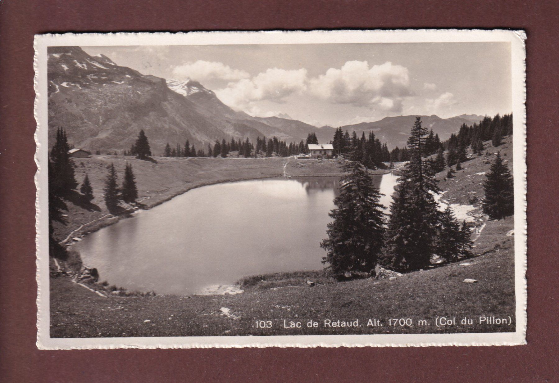 Ansichtskarten: Col du Pillon - LAC RETAUD - 1943 – Gebraucht aus Pully von nicecards-shop