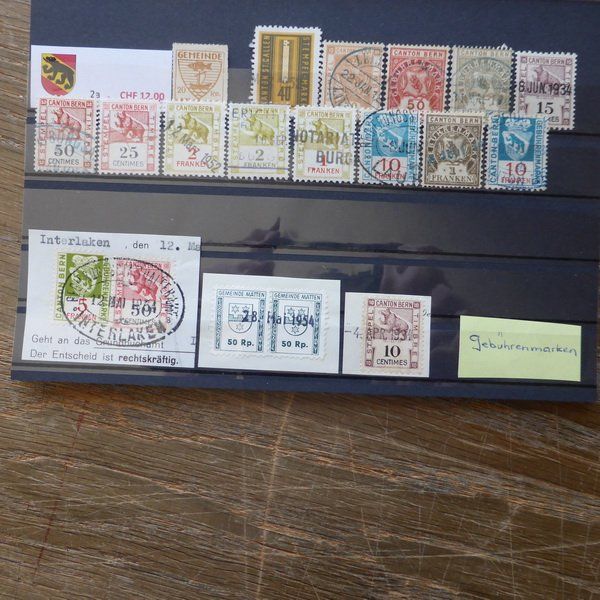 Alle Briefmarken: kleines Lot CH - Marken mit Kontrollnummern – Gebraucht aus Egliswil von Trens01