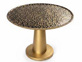 ✨ Beistelltisch | Gold & Schwarz | Handveredelt