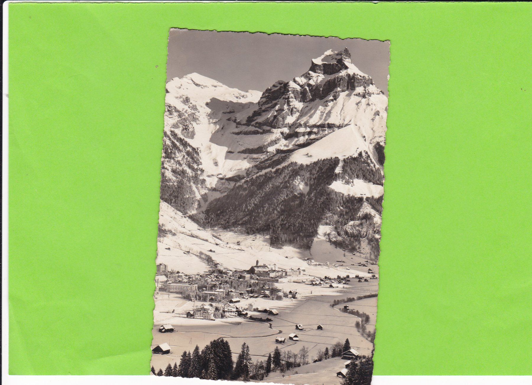 Cartoline postali: Engelberg mit dem Hahnen – Usato da St. Peterzell venduto da neckertal