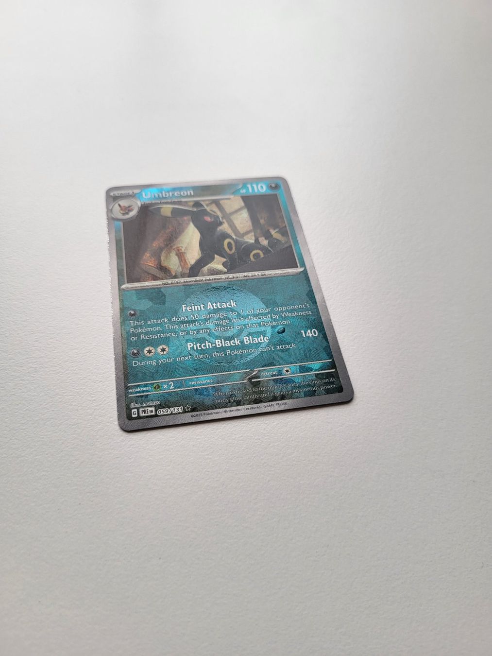 Pokémon Carte collezionabili: Umbreon (Prismatic Evolutions 059/131) Pokéball Reverse Holo – Usato da Erlenbach ZH venduto da ram_mjn5 1
