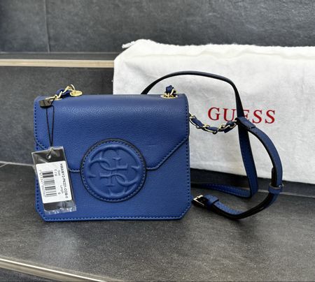 GUESS Umhängetasche blau mit Kettengurt neuwertig