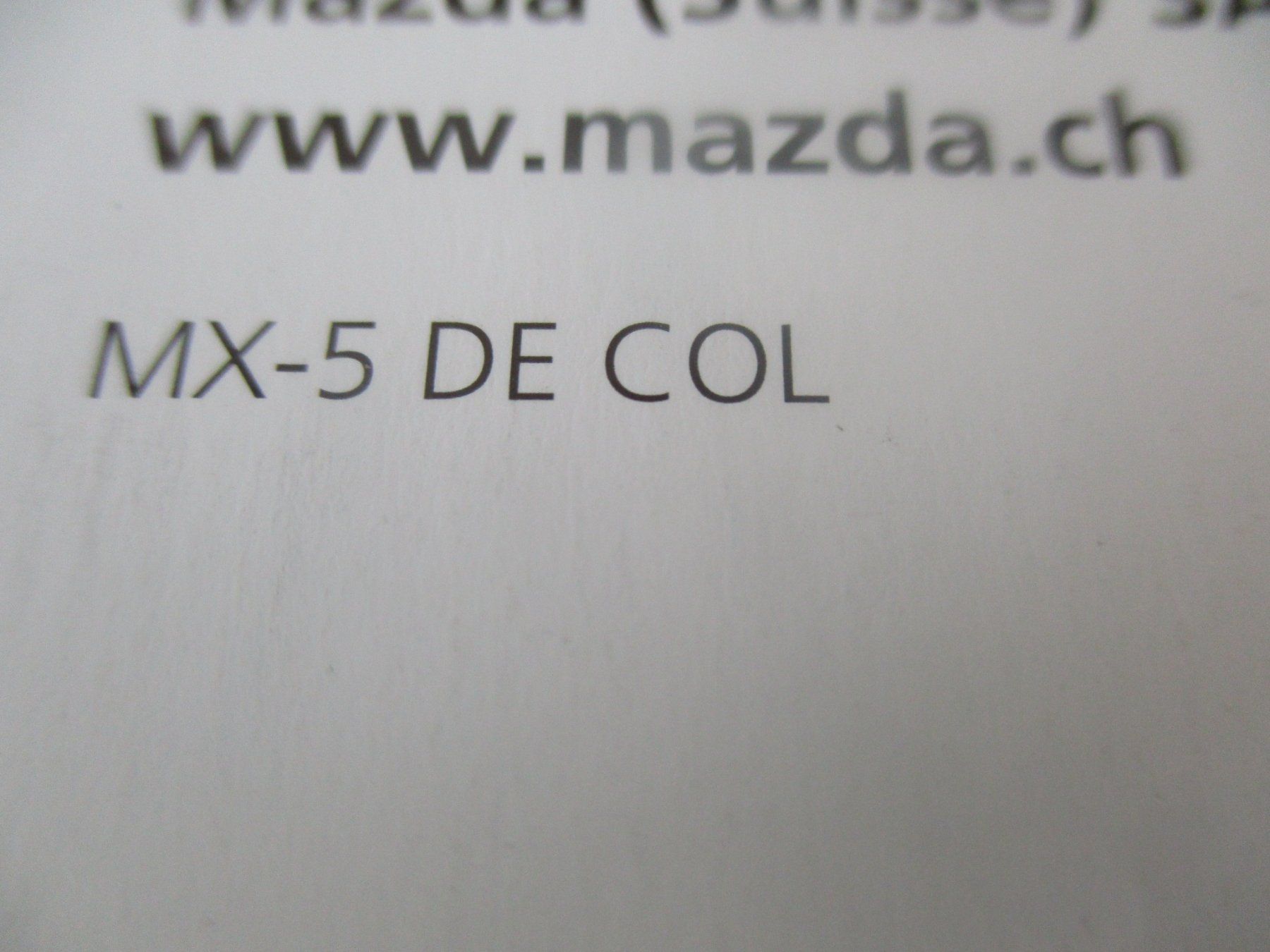 Mazda Documenti: HERRLICHER PROSPEKT MAZDA MX-5 – Usato da Langnau i. E. venduto da Superseven69 5