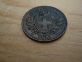 (D1) Départ 1 CHF 2 Rappen 1915