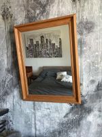Spiegel mit Holzrahmen, vintage Stil, Top Zustand!