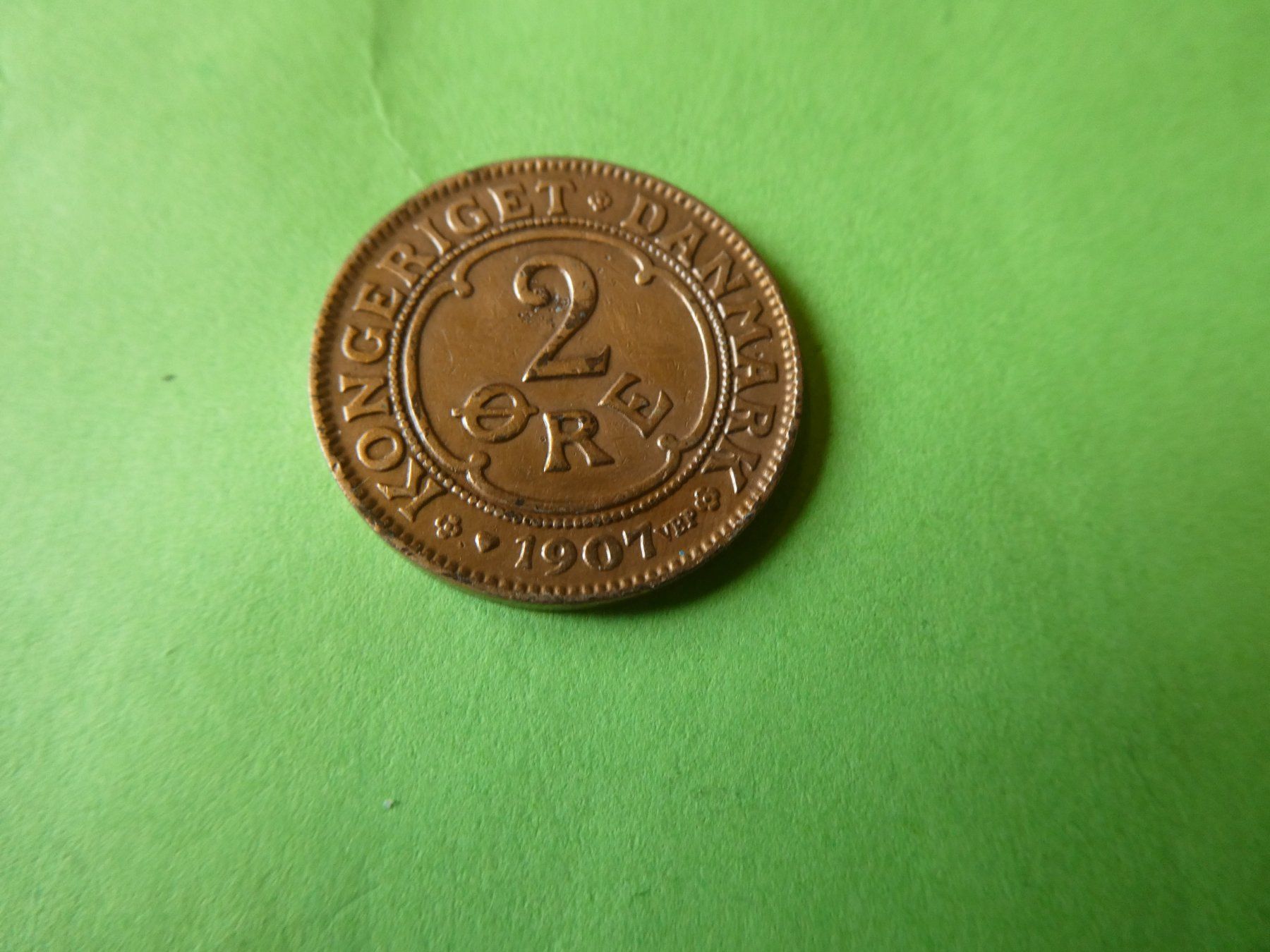 Tutti le monete: Dänemark 1907, 2 Oere – Usato da Hinterforst venduto da Rohusri