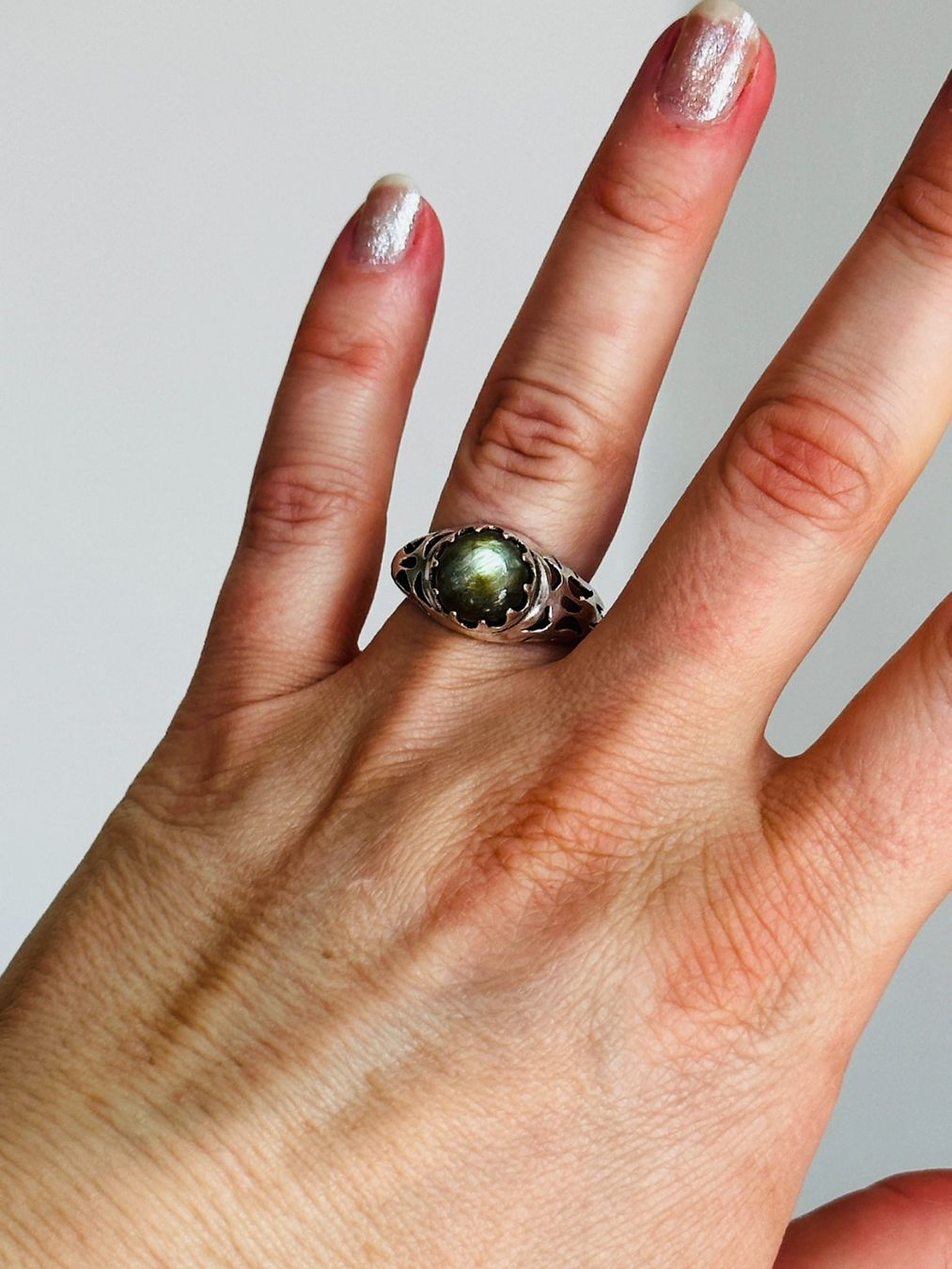 Anelli: Labradorite Gemstone Handmade ring size 57 – Nuovo e nell'imballaggio originale da Genève venduto da AGBERG 2