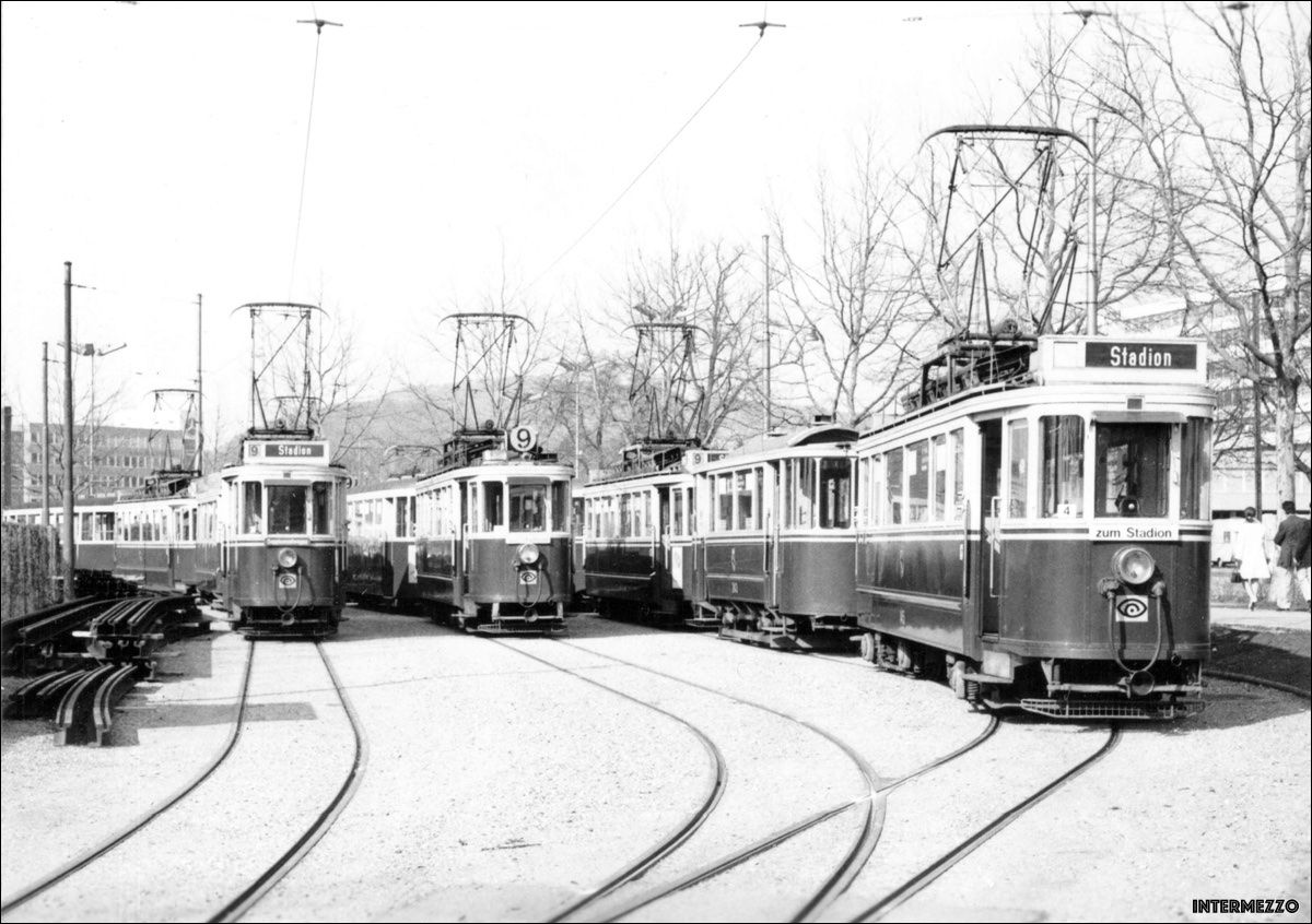 Cartoline postali: Bern // Trams Tramparade Wankdorfstadion 1973 – Usato da Basel venduto da intermezzo12