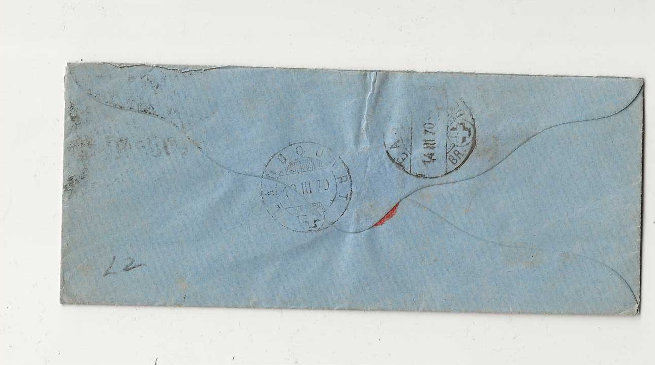 Alle Briefmarken: Davos-Glaris, 1870 – Gebraucht aus Spiez von Niesen20 1