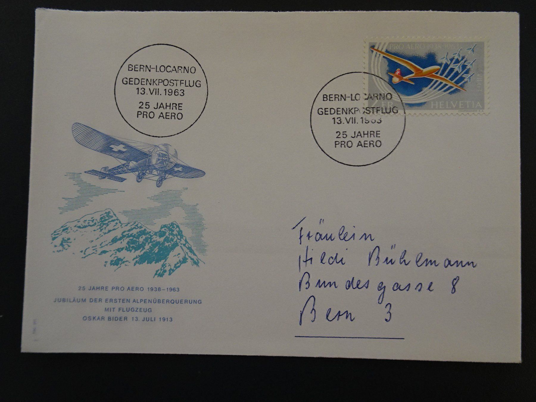 Tous les timbres: Eröffnungsflug 1975 – D'occasion à Aadorf par Chnorli-Furz 3