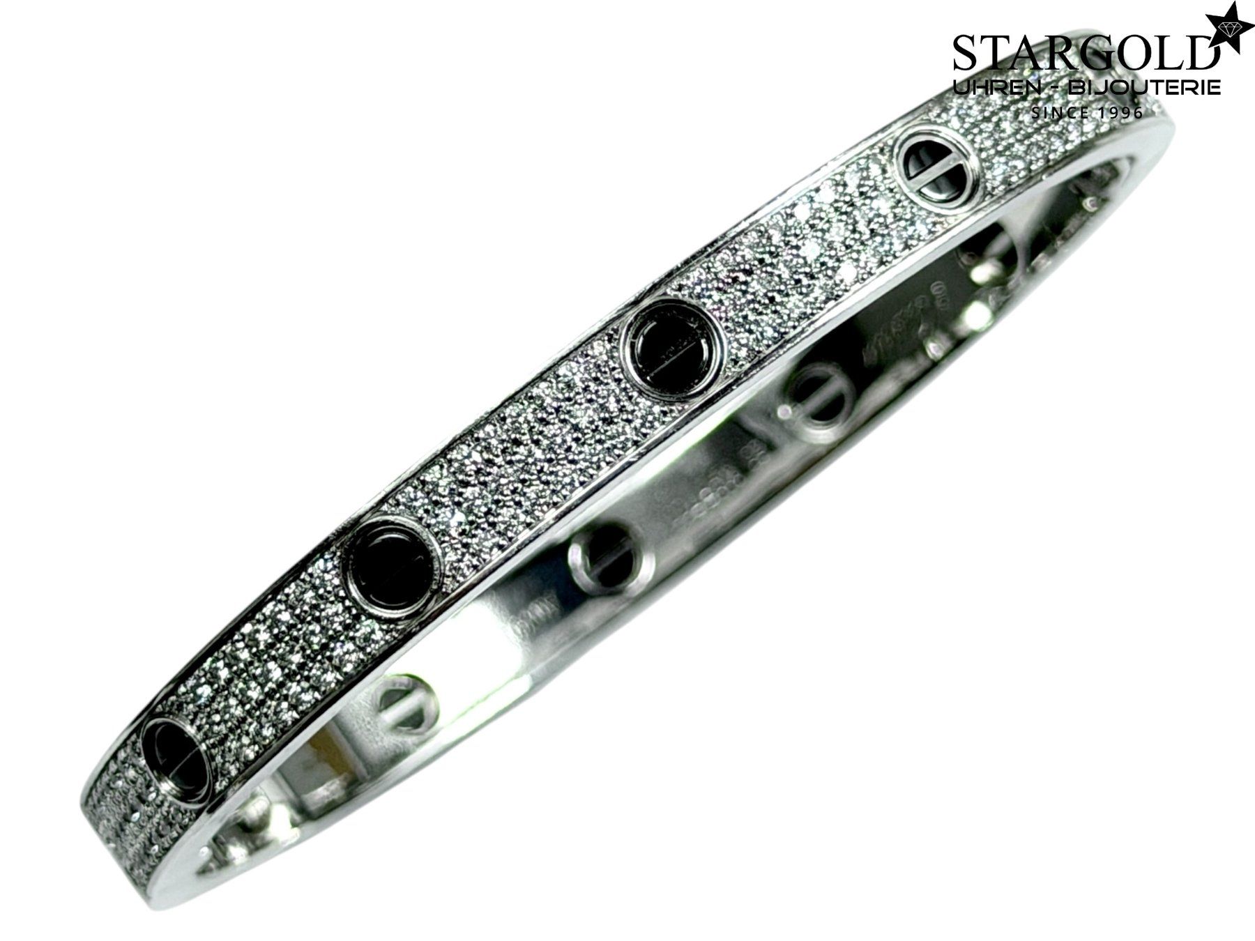 Cartier Bracciali & Braccialetti: Cartier LOVE bracelet, classic model, paved, ceramic – Usato da Zürich venduto da Stargold-Uhren 2