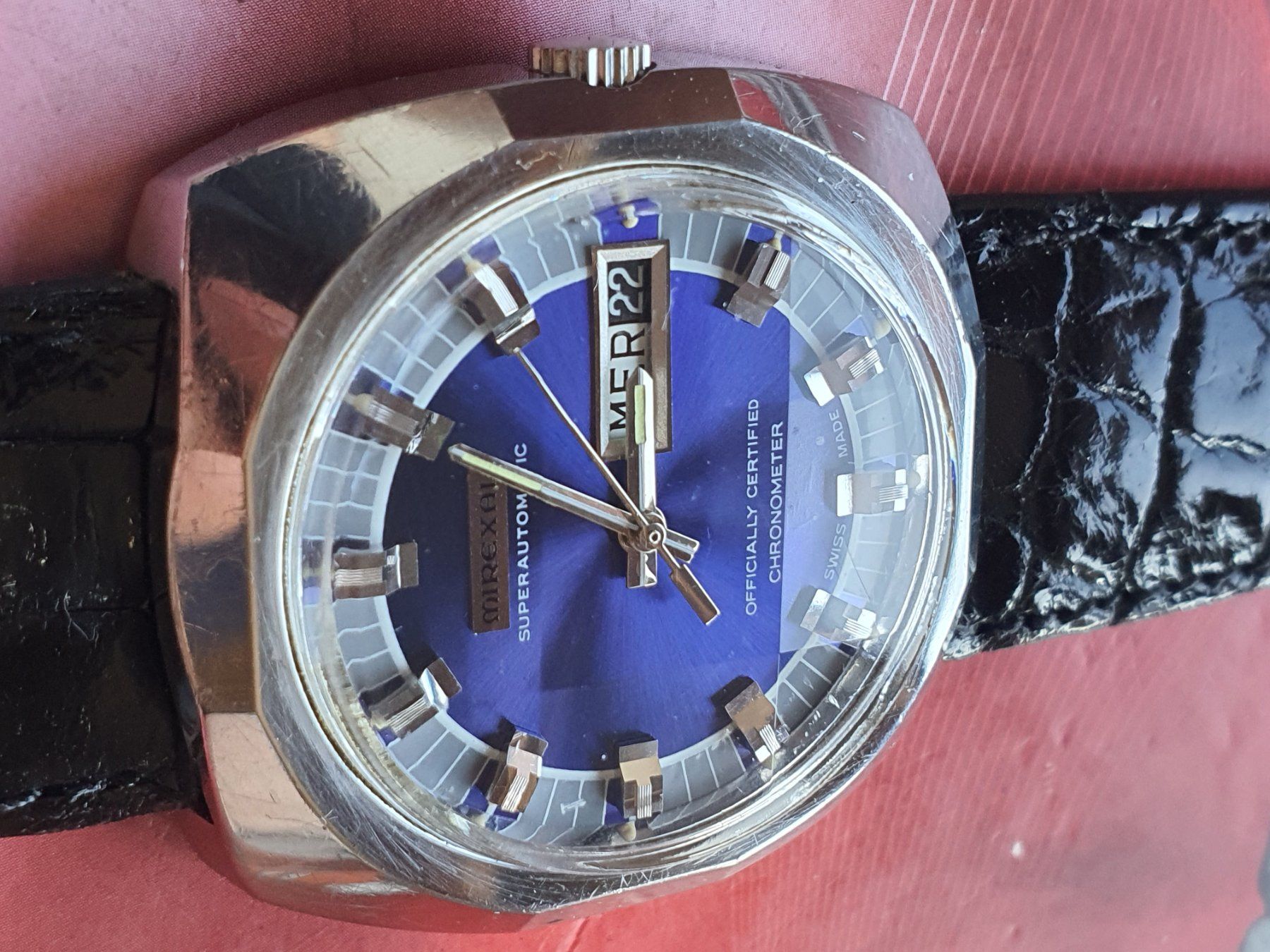 Mirexal Orologi: 100 Mirexal Superautomatic Chronometer Day Date diamondcut – Usato da Muri AG venduto da Corredor 3
