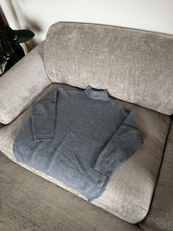 Pull Chicorée gris/bleu oversized taille M en bon état