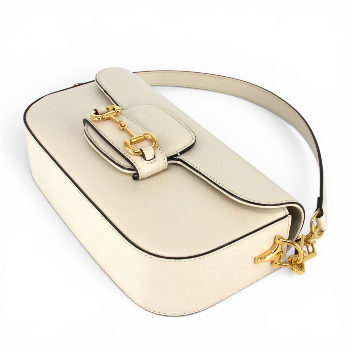 Gucci Borse da donna: Gucci Small Horsebit 1955 crème – Usato da Binningen venduto da Designerlabels 6