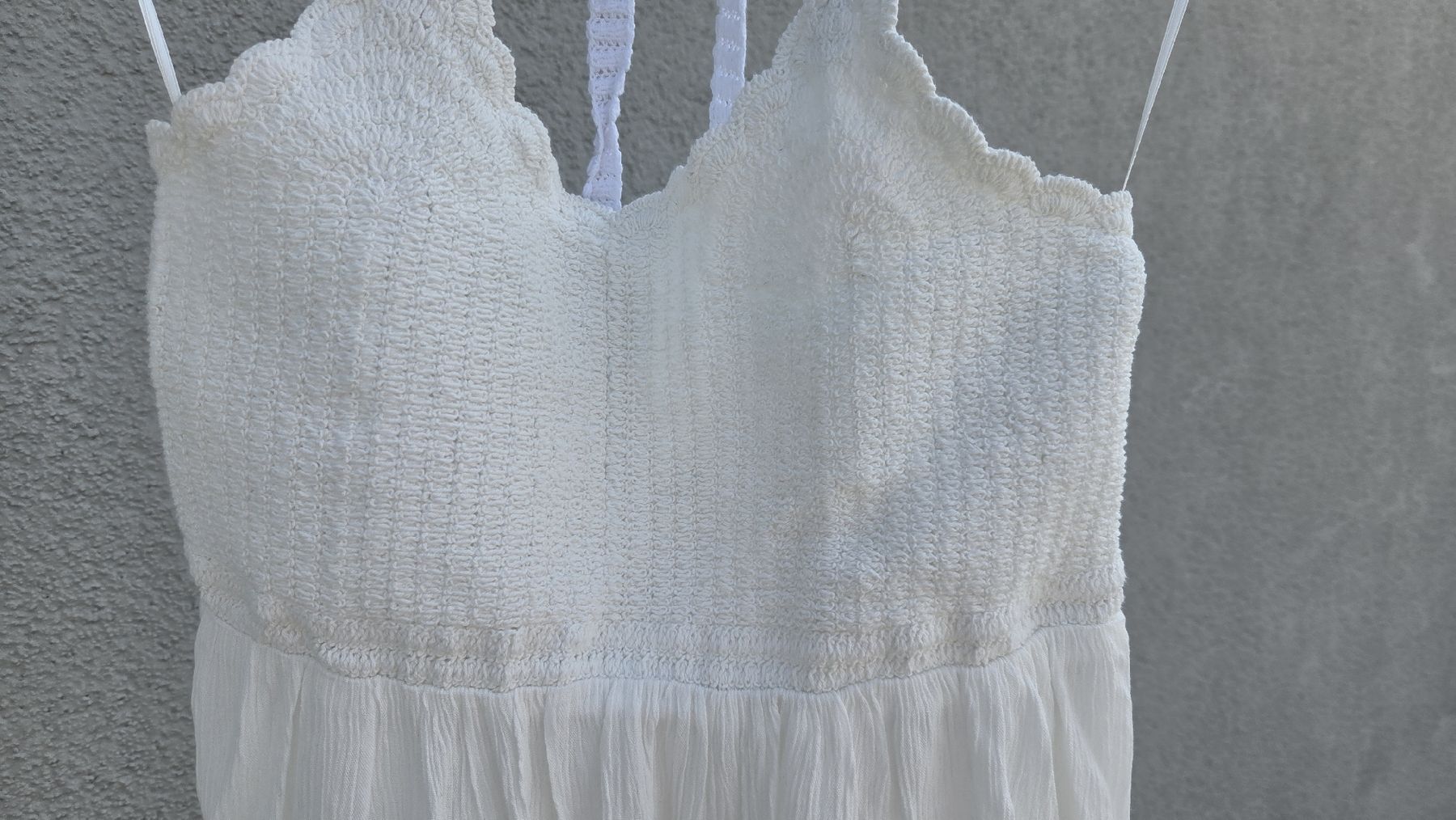 Vestiti: Weisses Halterneck Kleid -  Grösse S – Usato da Wohlen AG venduto da steffi_Bee 3