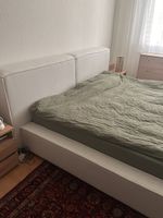 Polster Bett Bett 180 x 200 cm Cremeweiss inkl. Lattenrost