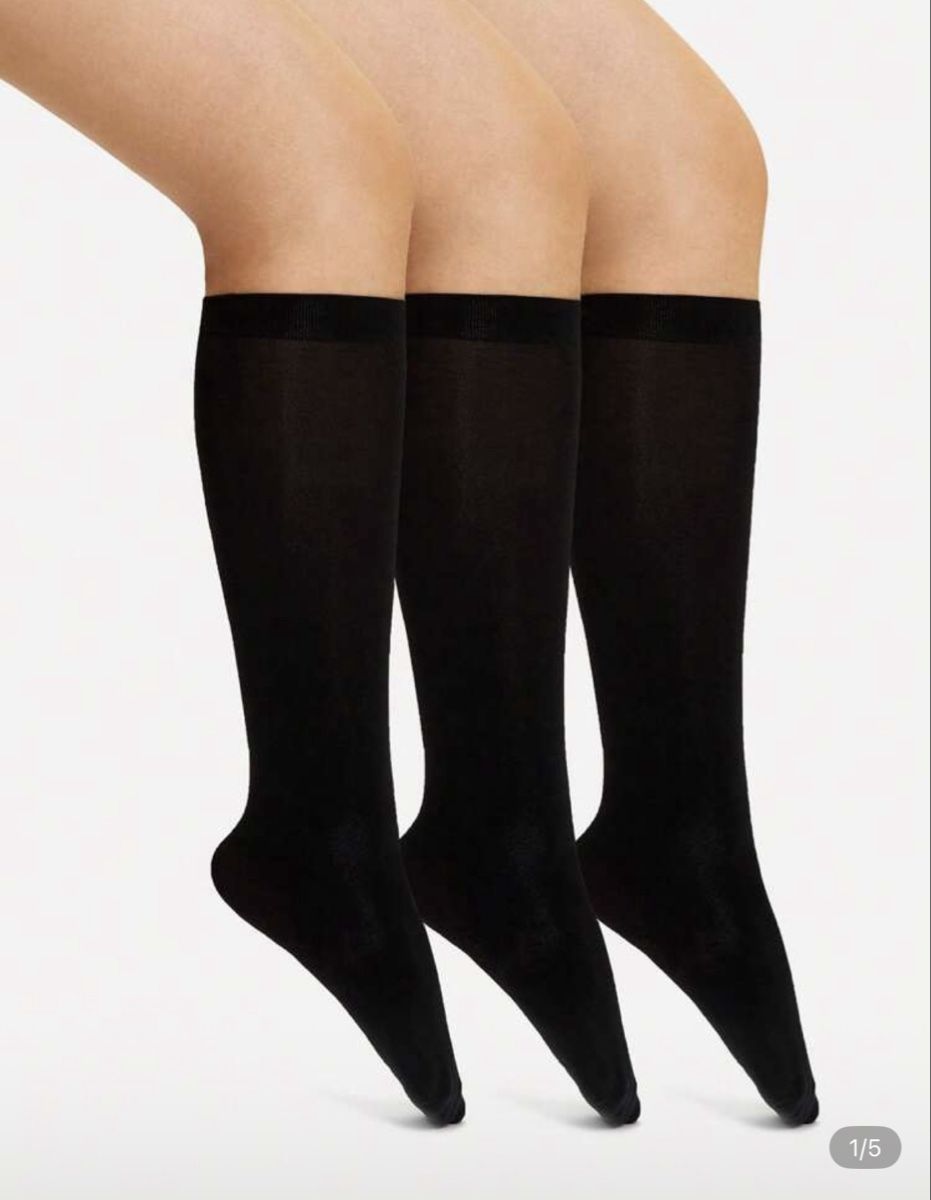 Calze: Knee high black socks – Nuovo e nell'imballaggio originale da Adliswil venduto da avatar83 2