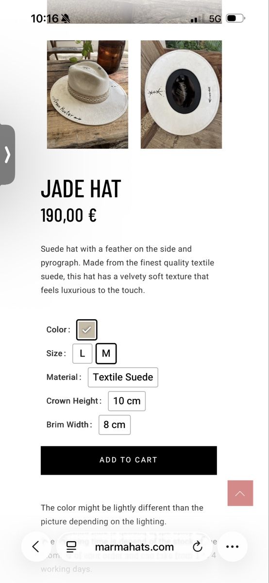 Copricapi, berretti & cappellini: Boho Hut von Marma Hats – Usato da Chur venduto da kastp 6