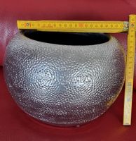 vase gris argente  L 25 x H 18cm