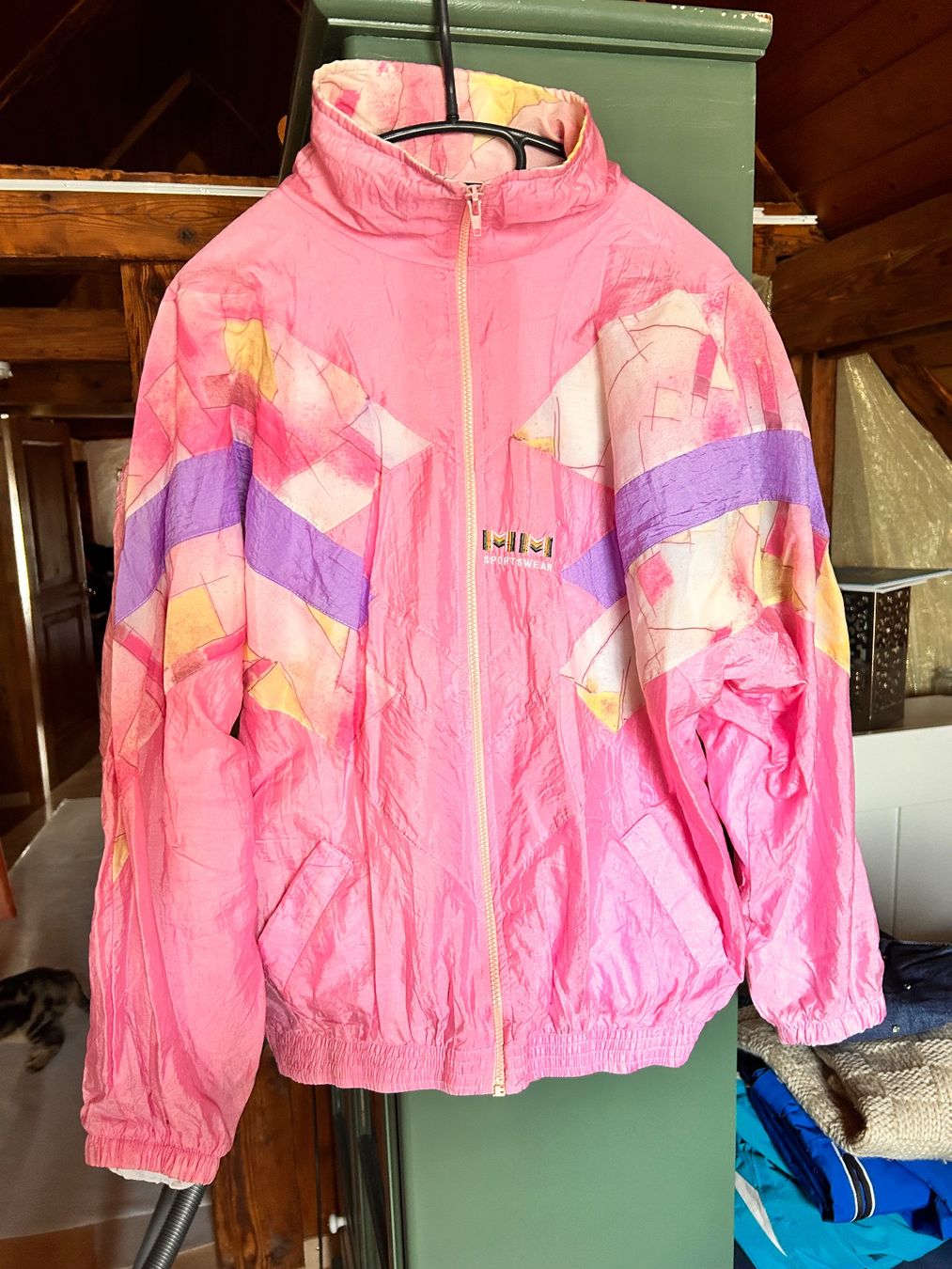 Giacche: Pinke vintage Jahre Trainerjacke – Usato da Schwyz venduto da Maerzetuepfli