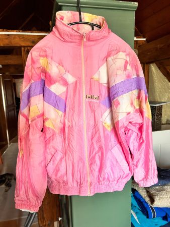Pinke vintage Jahre Trainerjacke