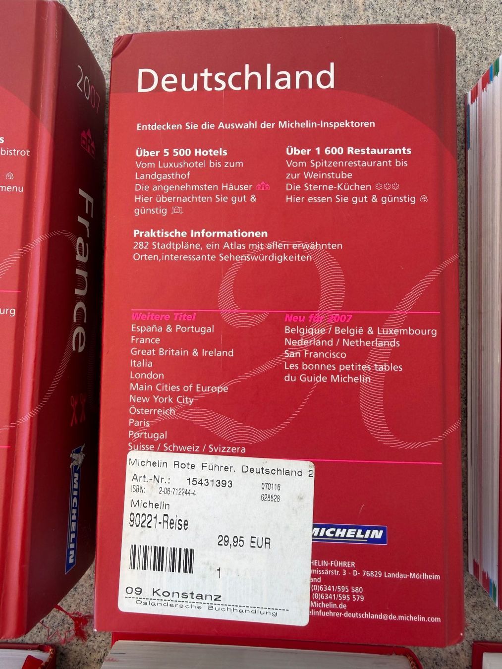 Livres: Diverse Guide Michelin – D'occasion à Geroldswil par Jeremy11 4