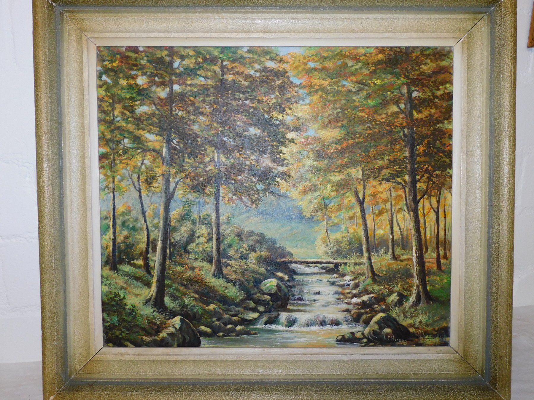 Gemälde: Ölgemälde Herbstlandschaft, signiert, gerahmt – Gebraucht aus sursee von trilli-tralli 7