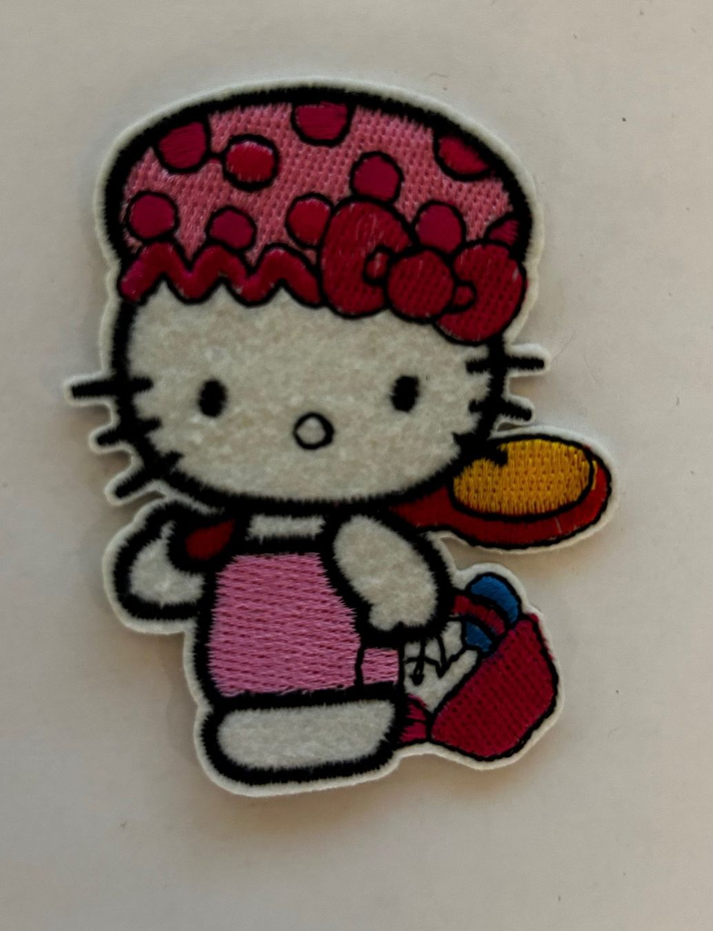 Hello Kitty Toppe: Hello Kitty Aufnäher Strand Badge Flick Comic Hose Katze – Nuovo e nell'imballaggio originale da Dättlikon venduto da easythings