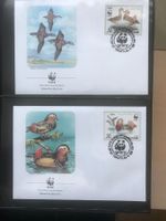 WWF Korea 1987 Satz Mandarinenten illustrierte Ersttagsbrief