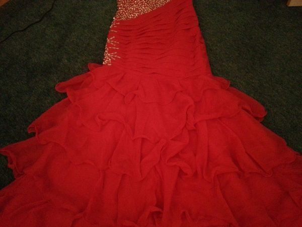 Vestiti: Abendkleid rot Chiffon Gr.  42 – Nuovo e nell'imballaggio originale da turbenthal venduto da lory300zx 5