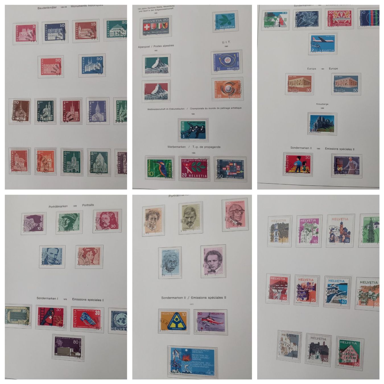 Tutti i francobolli: 4 Stk. CH Briefmarkenalben, lose Seiten – Usato da Münchwilen AG venduto da Nesar 7