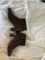 braune Leder-Stiefeletten