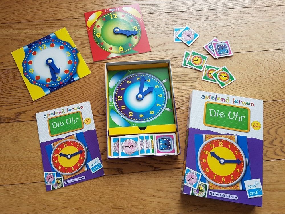 Uhr-Spiel, spielend die Uhrzeit lernen (Gebraucht) in Dietwil für CHF 4