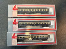 3x Lim SPUR N Personenwagen Set DB