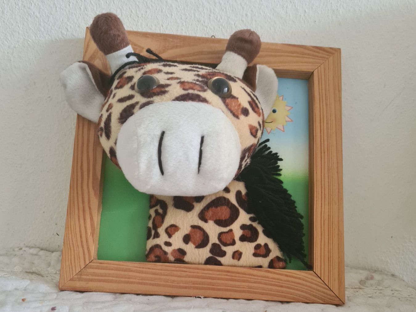 Poster & Bilder: Wandbild Giraffe 3-D Plüsch 25 x 25  cm – Neu (gemäss Beschreibung) aus Winterthur von bibummi 1