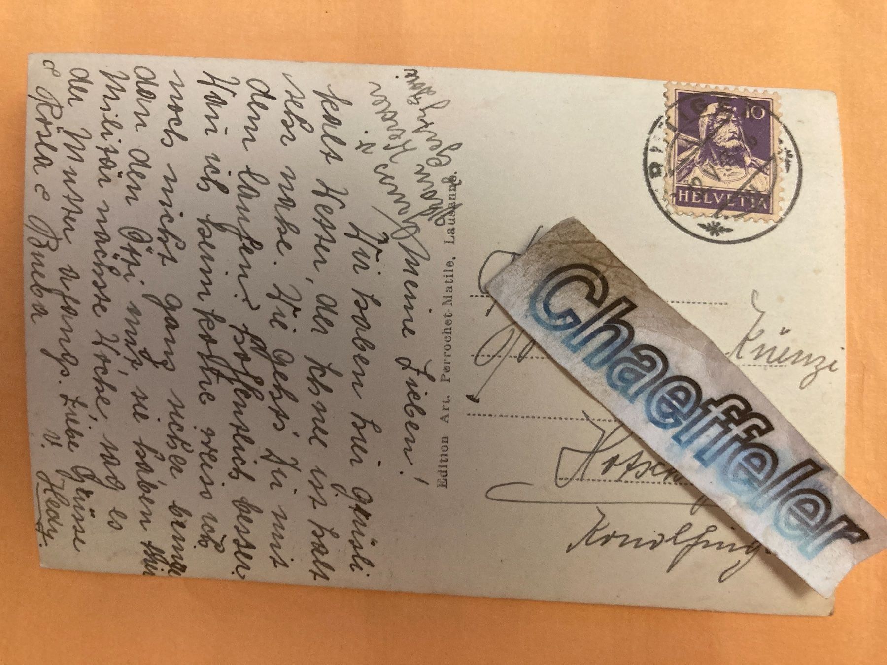Cartoline postali: 1933 Frutigen, Totalansicht & der Niesen – Usato da Zürich venduto da Chaeffeler 1