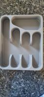 Besteckkasten, hellgrau, PP 32x26cm, neu!