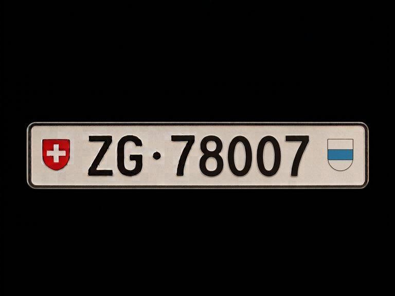 Schilder: Kennzeichen ZG78007 – Gebraucht aus Zug von Autonummer-Zug.ch 1
