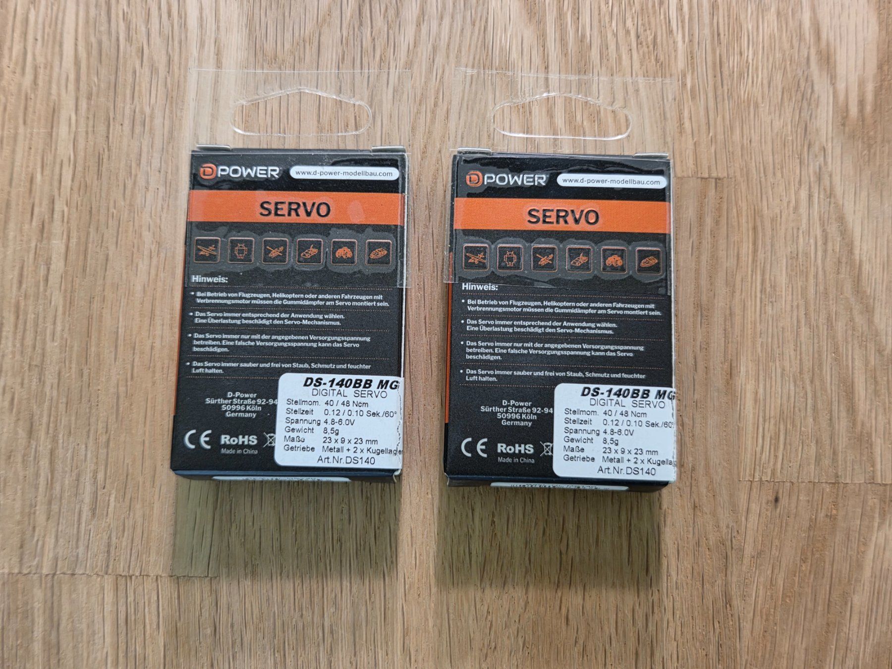 RC Modellbau: D-Power DS-140BB MG Digital Servo Micro - 2 Stück – Neu und originalverpackt aus Rotkreuz von vabu33 1