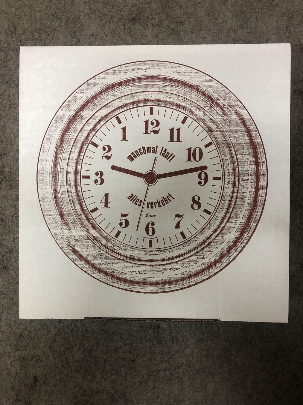Uhren: Rückwärtsläufer Wanduhr – Neu und originalverpackt aus Schaffhausen von JohnT02 1
