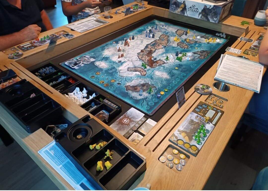Giochi: Steamwatcher Kickstarter avec 3 extensions sous cellophane – Nuovo e nell'imballaggio originale da Nyon venduto da tekkboy1968 6