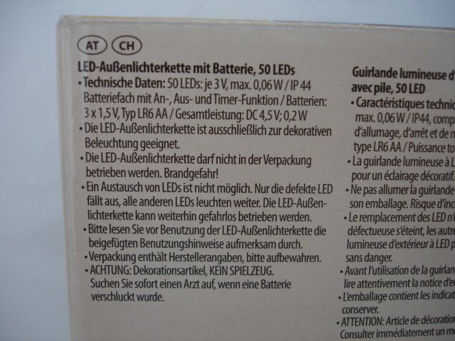 Guirlandes lumineuses: Festliche LED-Aussenlichterkette – D'occasion à RAMLINSBURG par AUDITT1999 5
