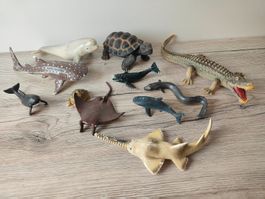 Bullyland Meerestiere Set Sammlung Beluga Roche Orka Aal