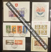 39 Sonderblocks ab 1936  mit den Topblocks ⊙sehr hoherKt.