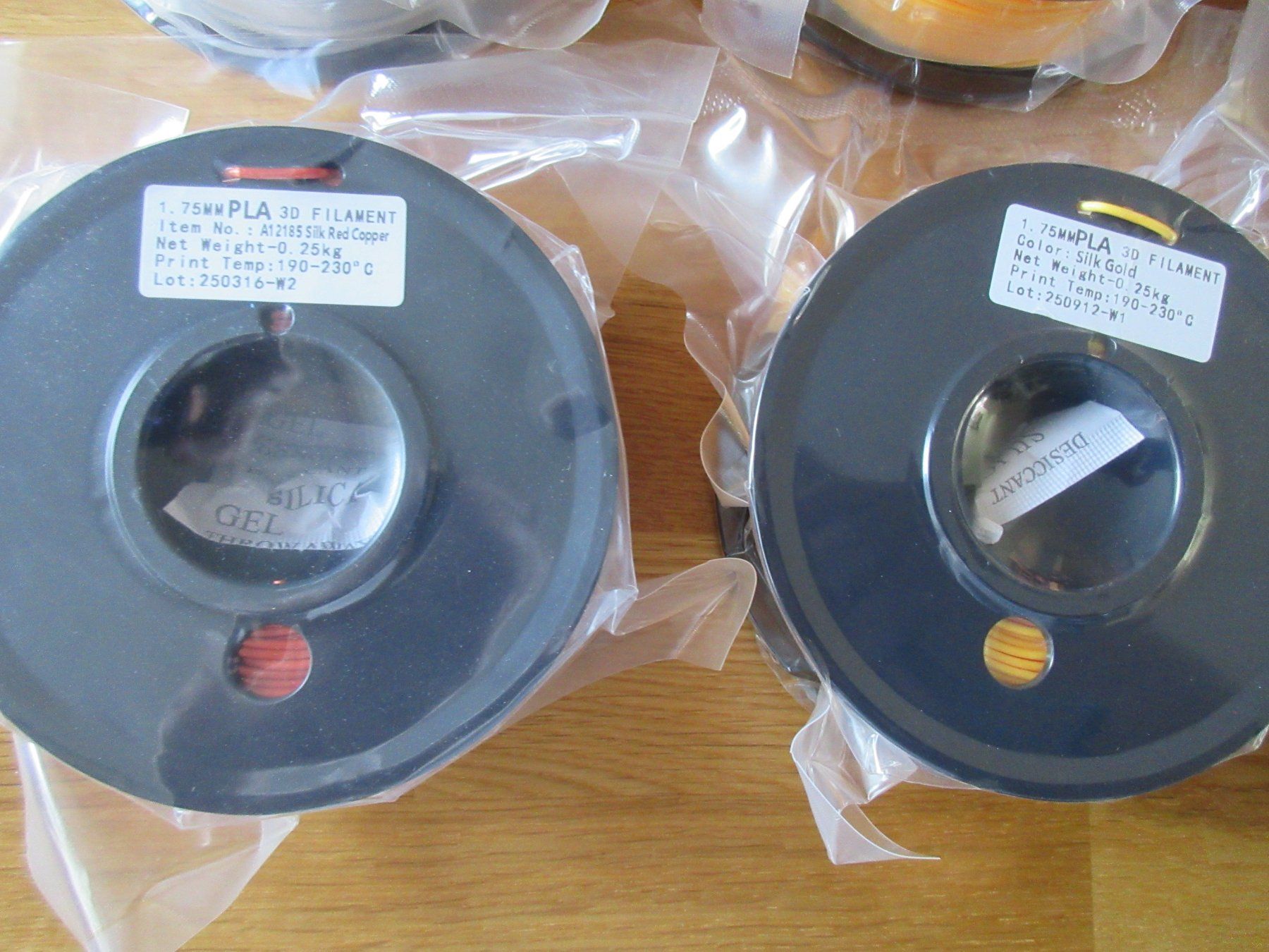 Filamento: 6x 250Gr. PLA Filament 1,75mm – Nuovo e nell'imballaggio originale da Daellikon venduto da Ebuffi 2