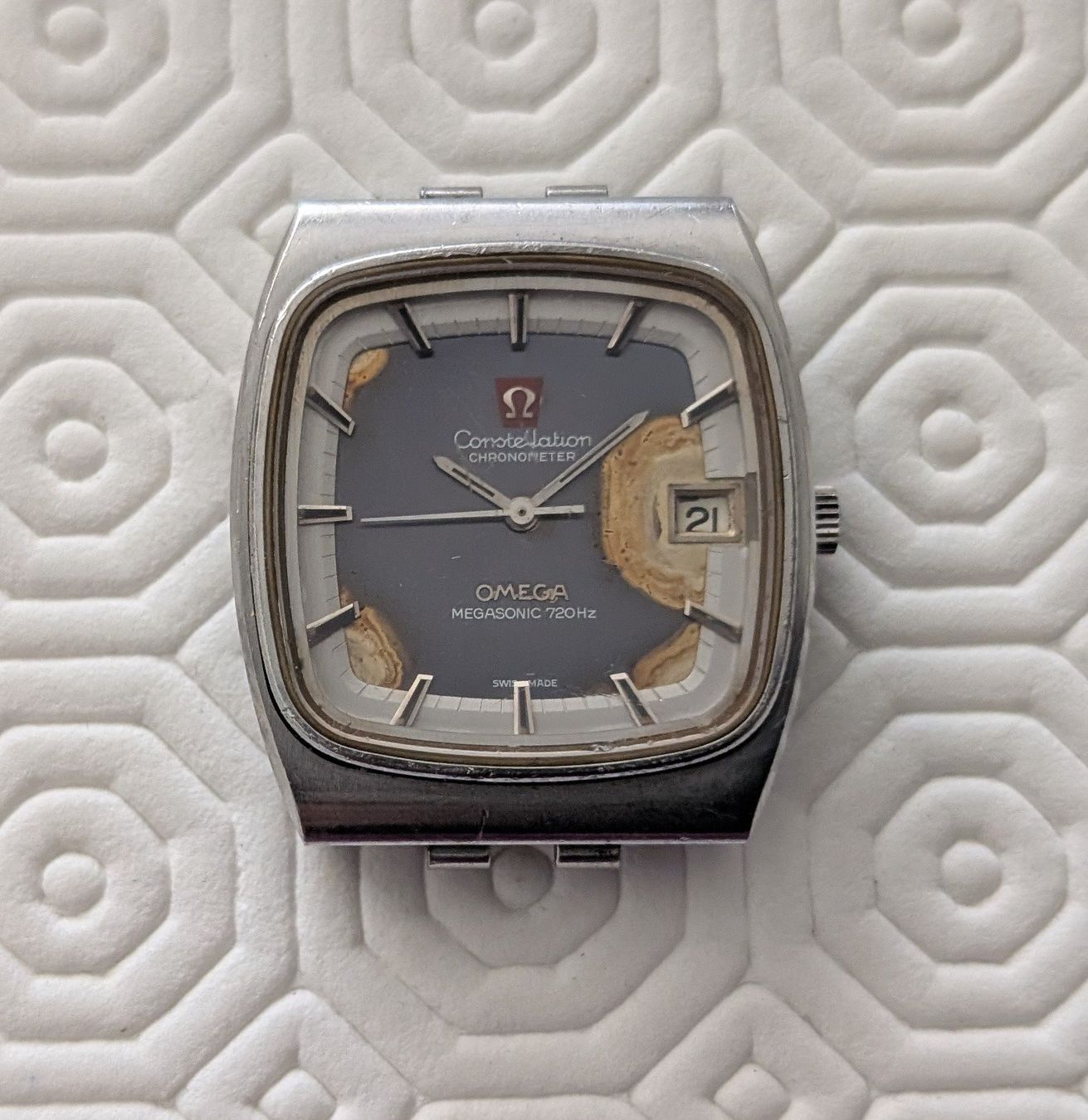 Omega Orologi: Omega Constellation Chronometer Megasonic 720 – Difettoso da Oberbüren venduto da Space20