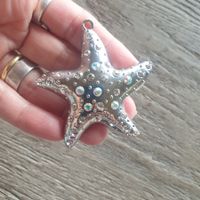 🐸 SEESTERN SCHLÜSSELANHÄNGER CHARM STRASS SCHMUCKANHÄNGER